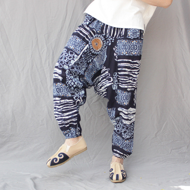 Big Crotch Floor Pants, Loose Thai Pants, Lantern Pants, Big Size Harem Pants