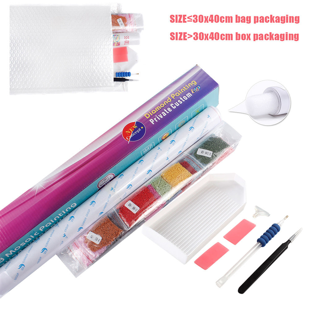 HUACAN 5D Diy Diamond Painting Sunflower Wall Sticker Embroidery Mosaic Hummingbird Home Decor