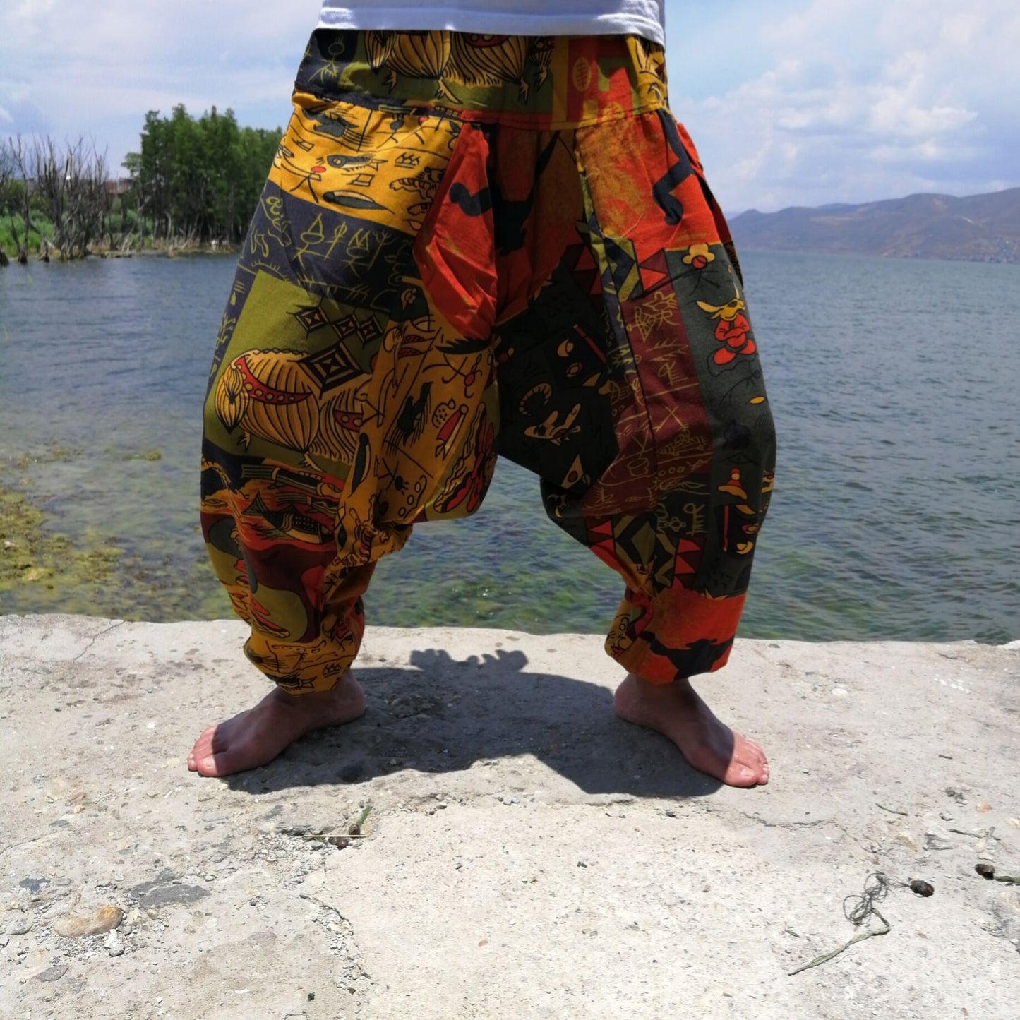 Thailand Loose Crotch Pants Hanging Pants