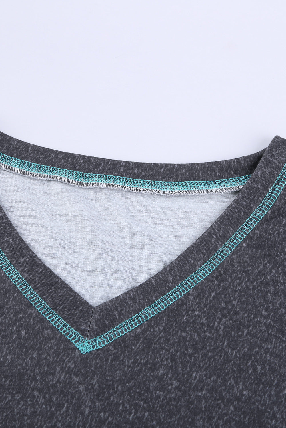 Aztec Geometric Print V Neck Tee
