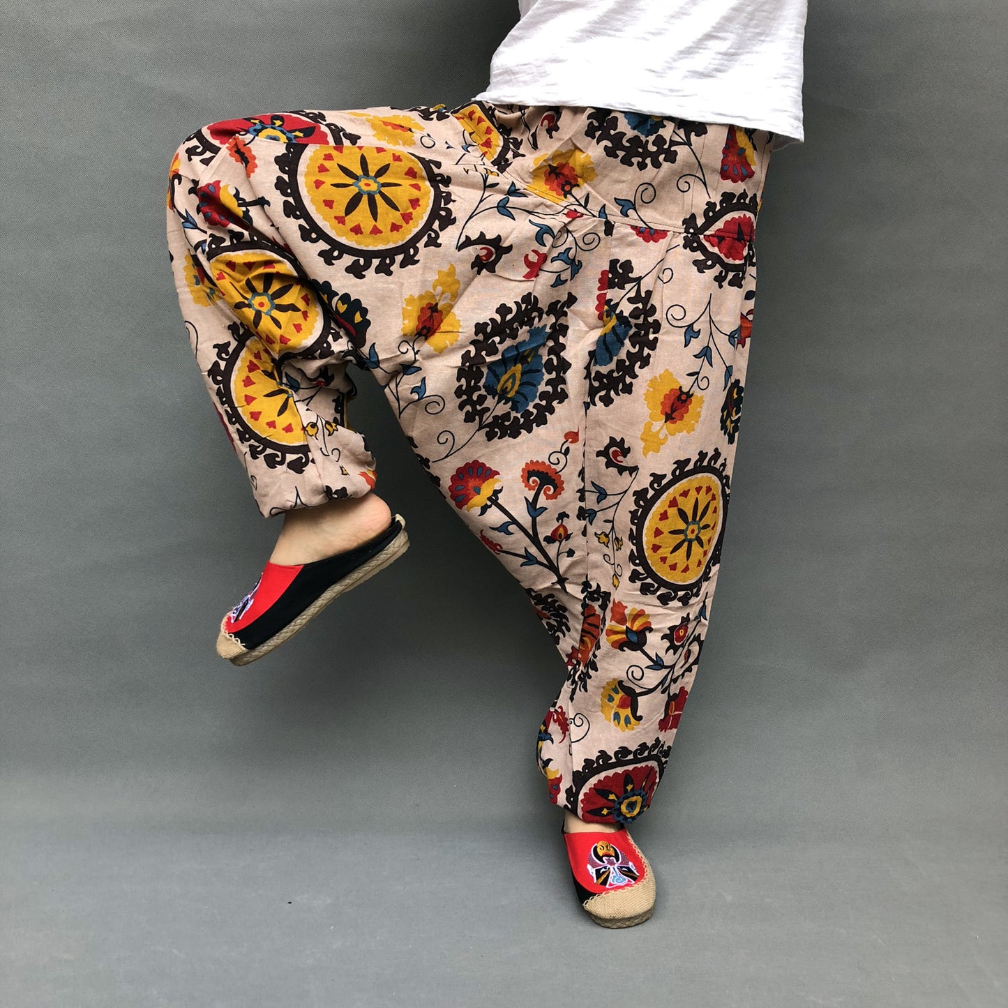 Big Crotch Floor Pants, Loose Thai Pants, Lantern Pants, Big Size Harem Pants