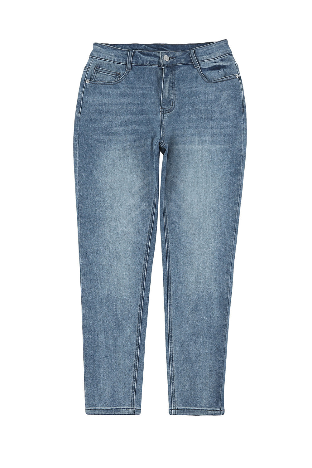 Faded Skinny Jeans with Pockets