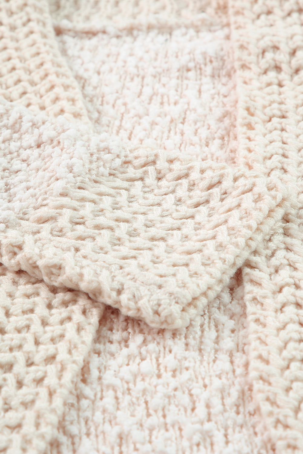 Fiery Red Popcorn Knit Open Front Cardigan