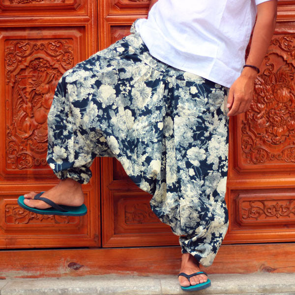 Big Crotch Floor Pants, Loose Thai Pants, Lantern Pants, Big Size Harem Pants