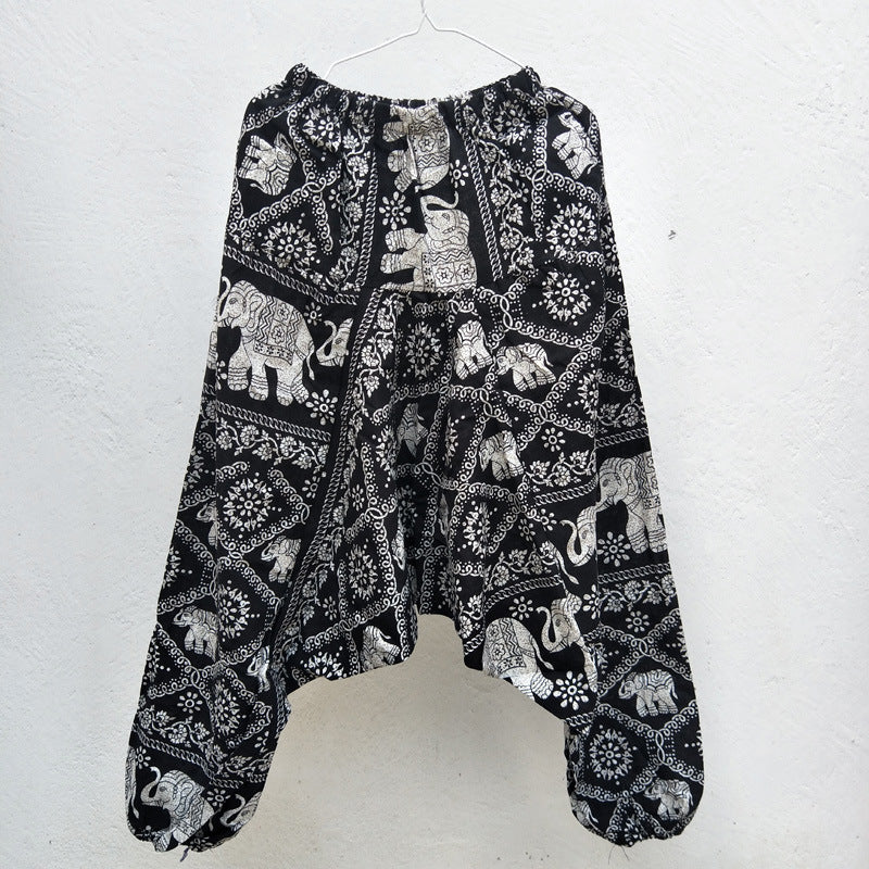 Big Crotch Floor Pants, Loose Thai Pants, Lantern Pants, Big Size Harem Pants
