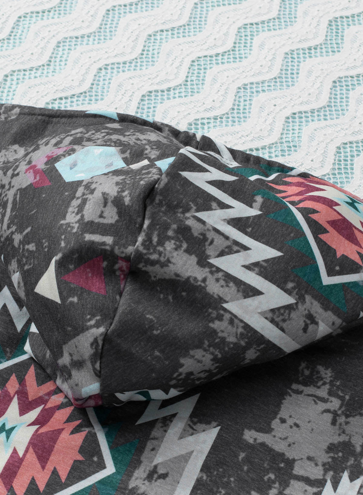 Aztec Kangaroo Pocket Drawstring Hoodie