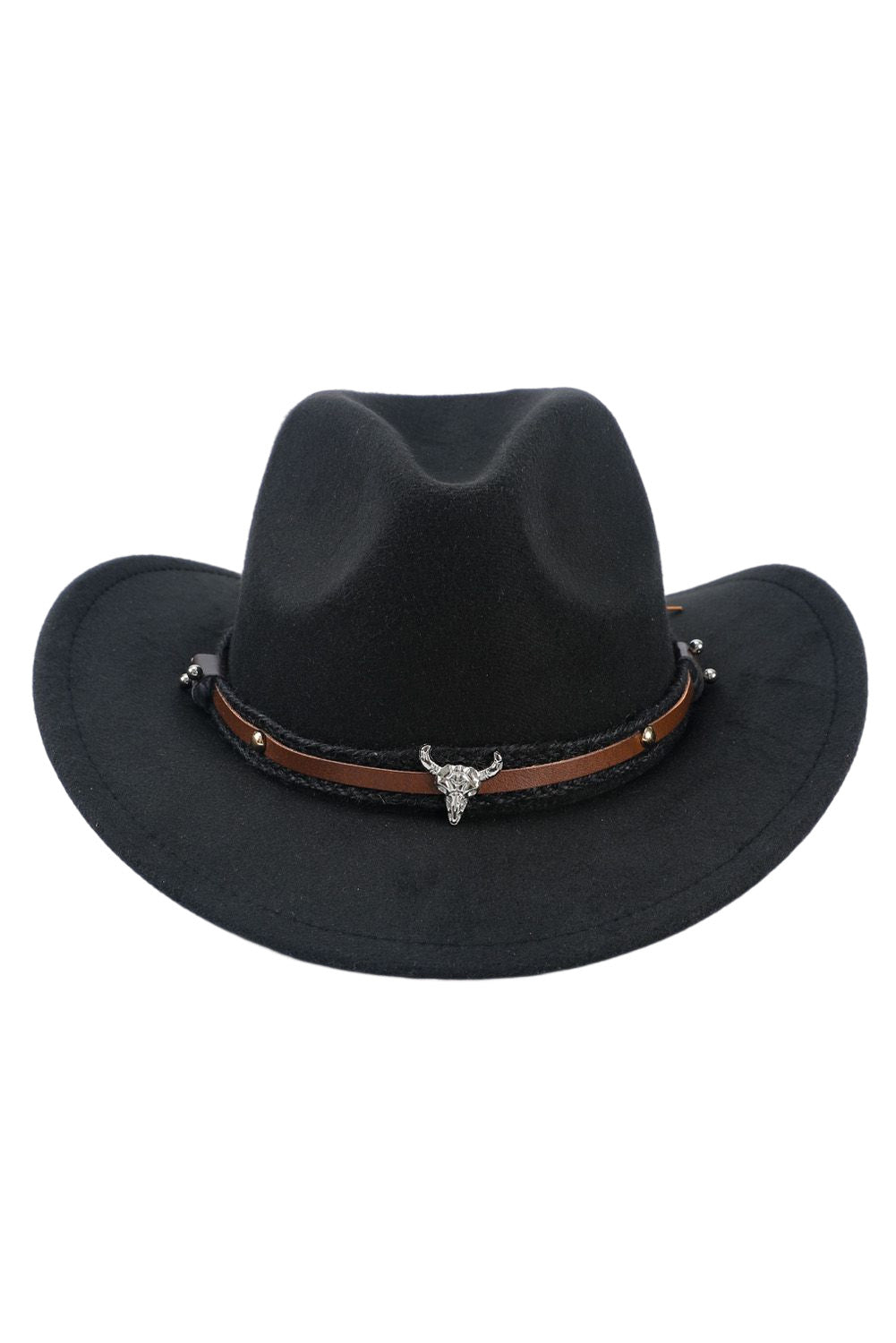 Metal Cowhead Western Cowboy Hat