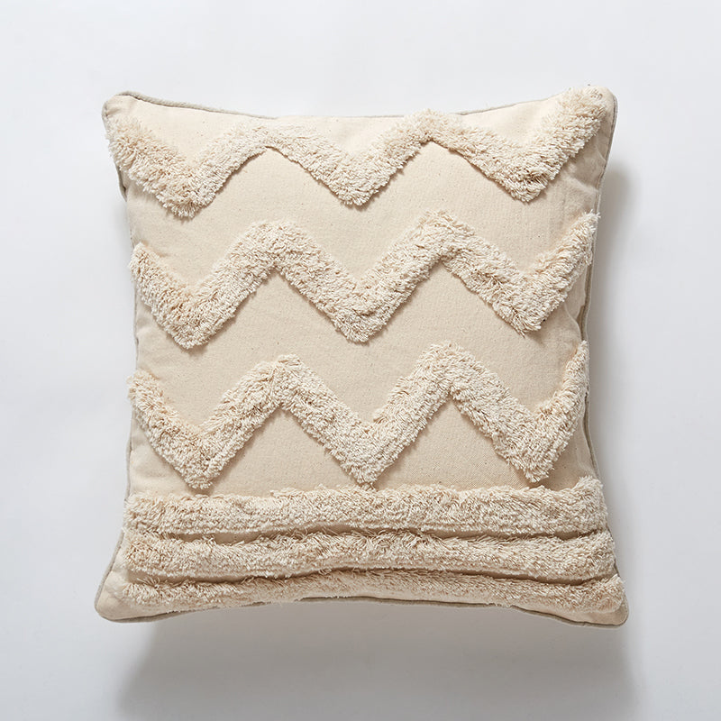 Bohemian Indian Hand-tufted Throw Pillow