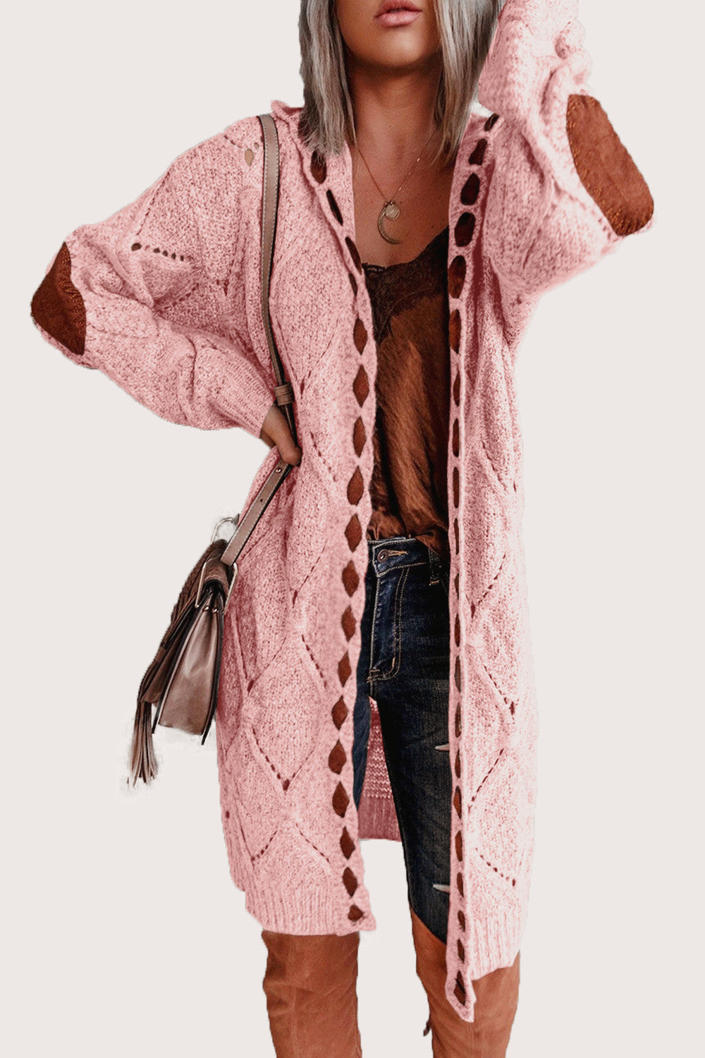 Color Block Sweater Long Sleeve Cardigan Sweater