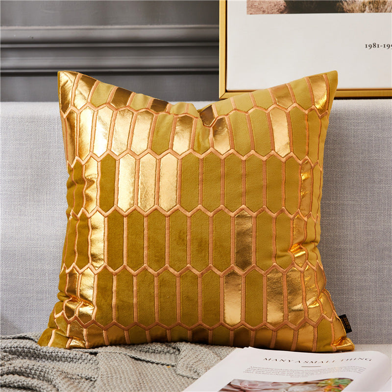Bedside cushion cover Nordic ins bronze pillow cover