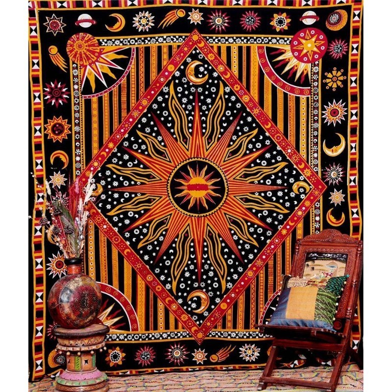 Mandala Tapestry Boho Decor Headboard Blanket