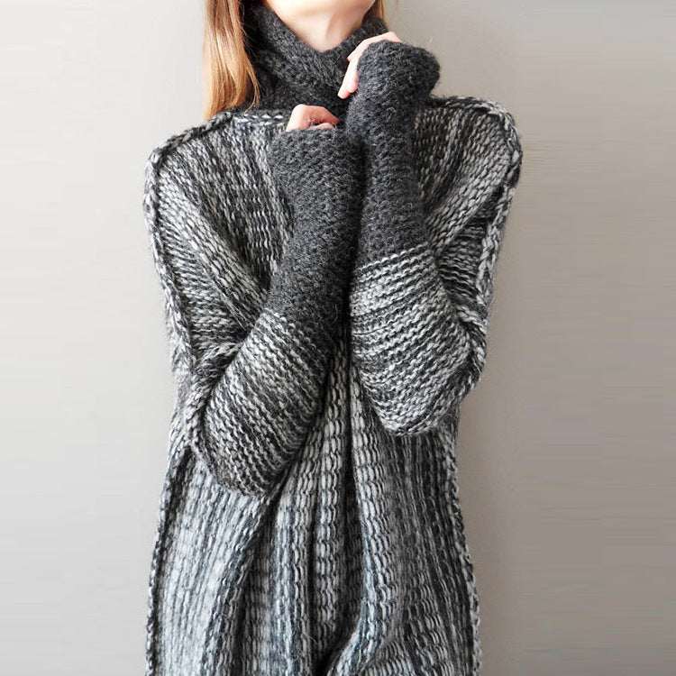 Women's Loose Turtleneck Knitted Sweater
