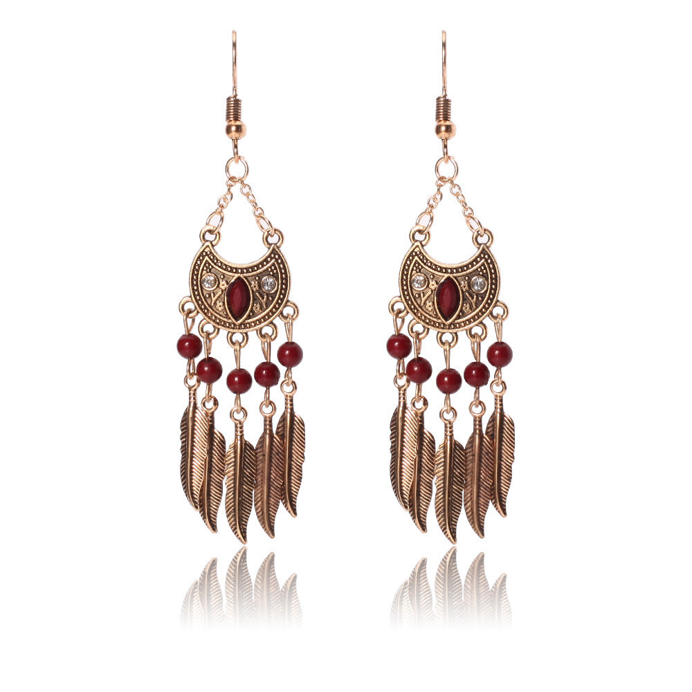 Ethnic Style Earrings Yunnan Ethnic Minority Miao Ethnic Group Hakka Element Earrings Hy-7331-1
