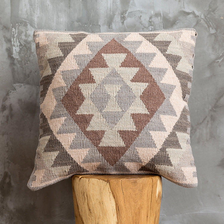 American Country Style Imported From India Ethnic Style Kilim Hand Woven Hard Wool Pillow Cover Cushion