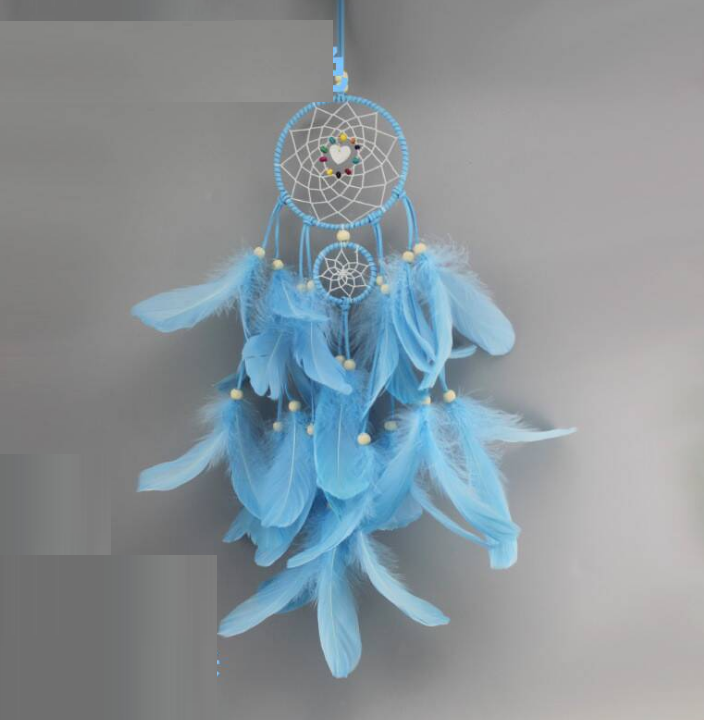 Indian Dreamcatcher Creative Gift Ornaments Girl Heart Dreamcatcher Pendant Birthday Gift Handmade Wind Chimes