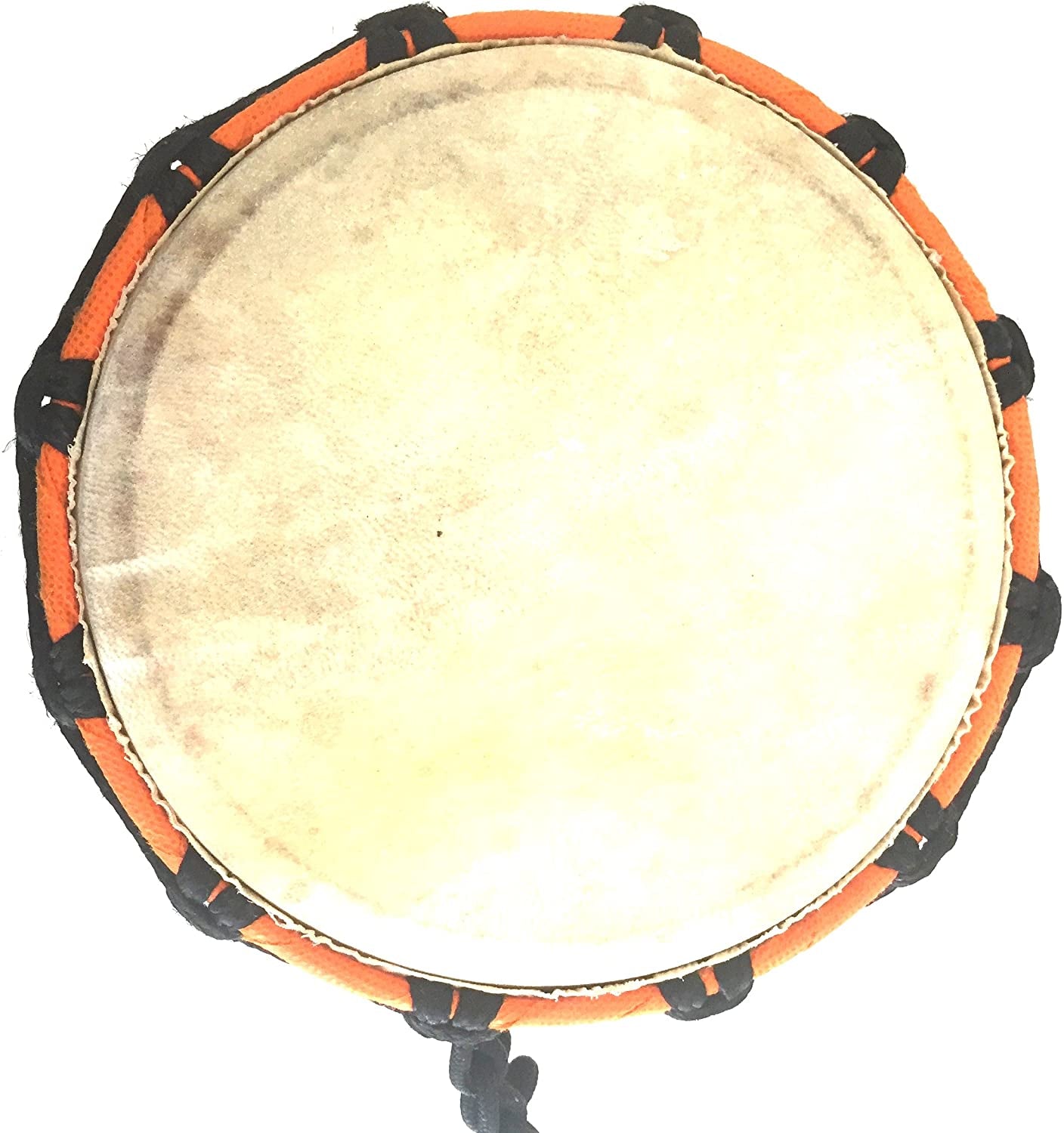 Djembe Drum Bongo Congo African Wood Drum - MED SIZE- 12" High, BRAND, Professional Quality with Heavy Base/Includes Drum Key Chain