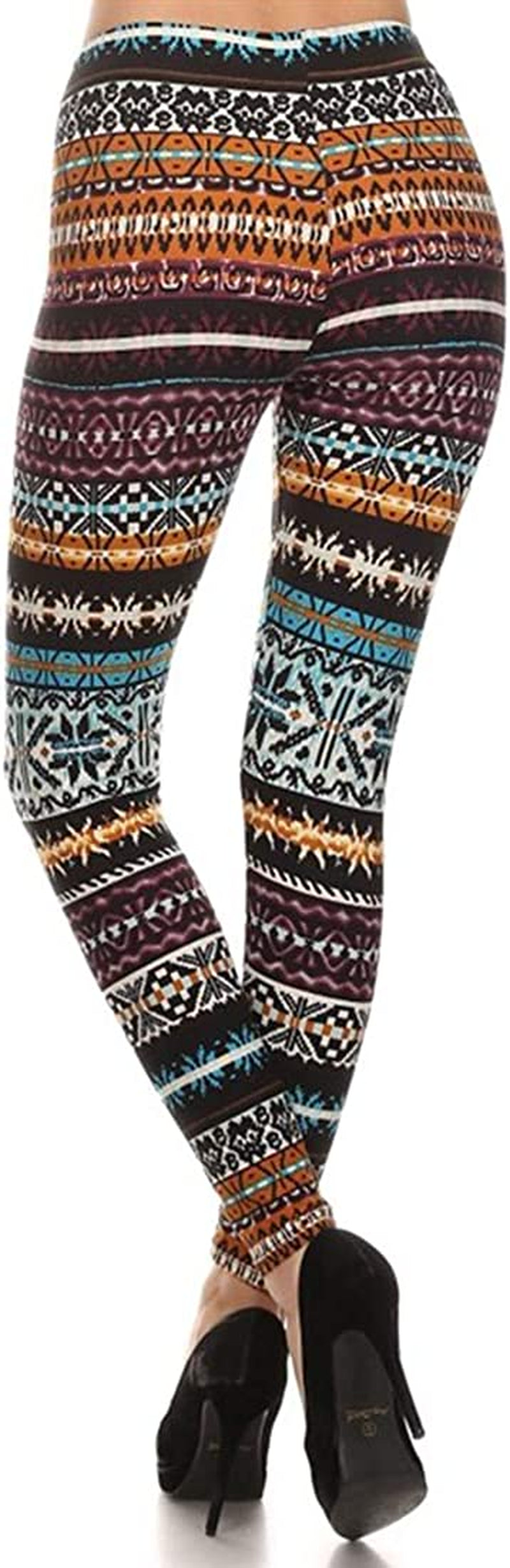 Womens High Waist Christmas Holiday Winter Leggings