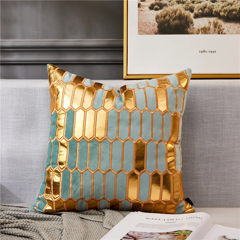 Bedside cushion cover Nordic ins bronze pillow cover