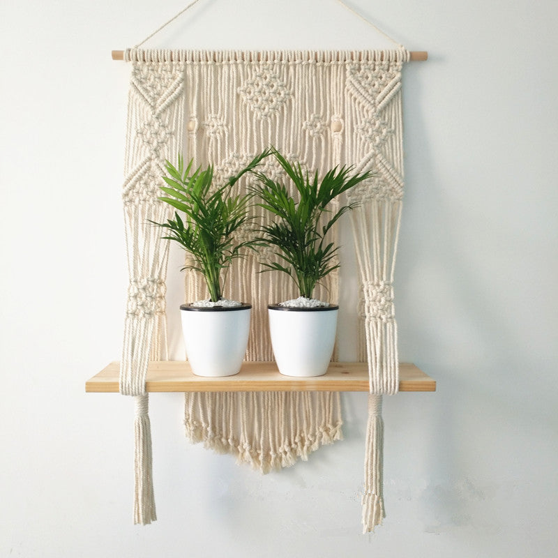 Nordic style tassel tapestry