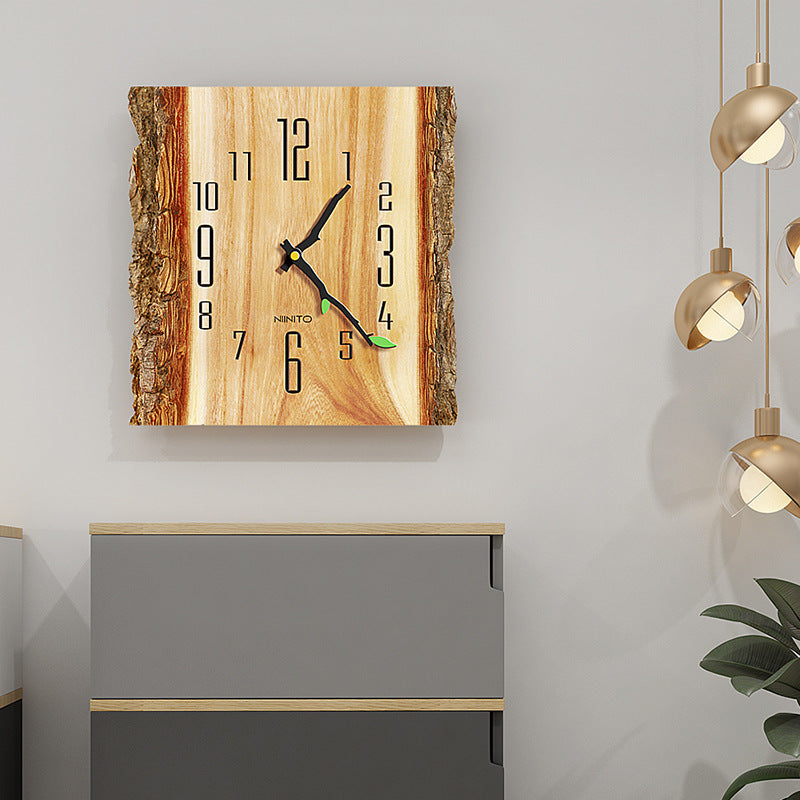 Nordic Simple and Creative Tree Pattern Wall Clock