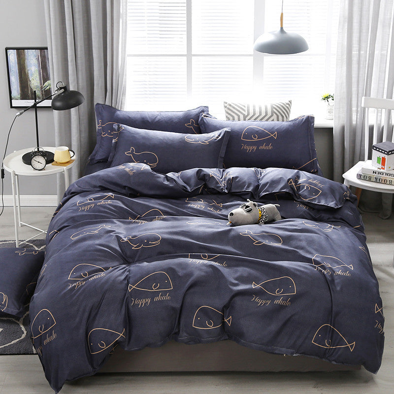 Fashion Household Simple Printing Polyester Bedding