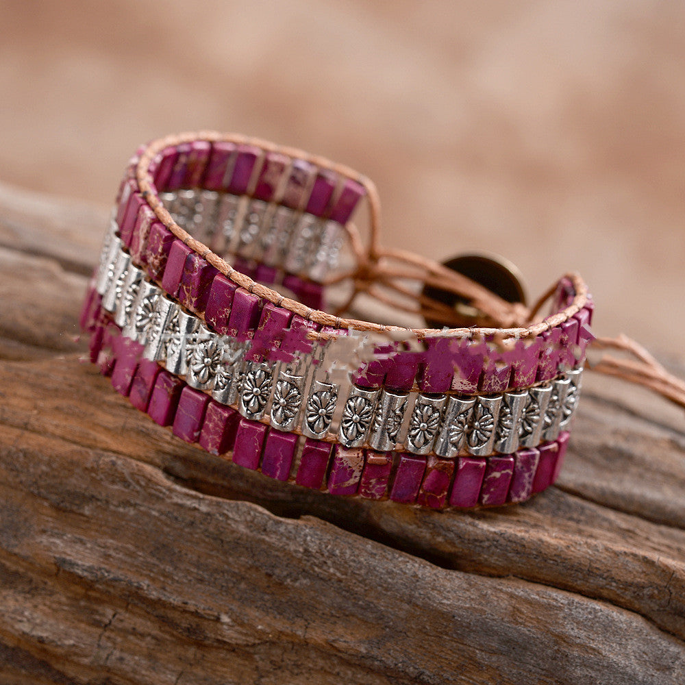Amethyst Vintage Boho Bracelet