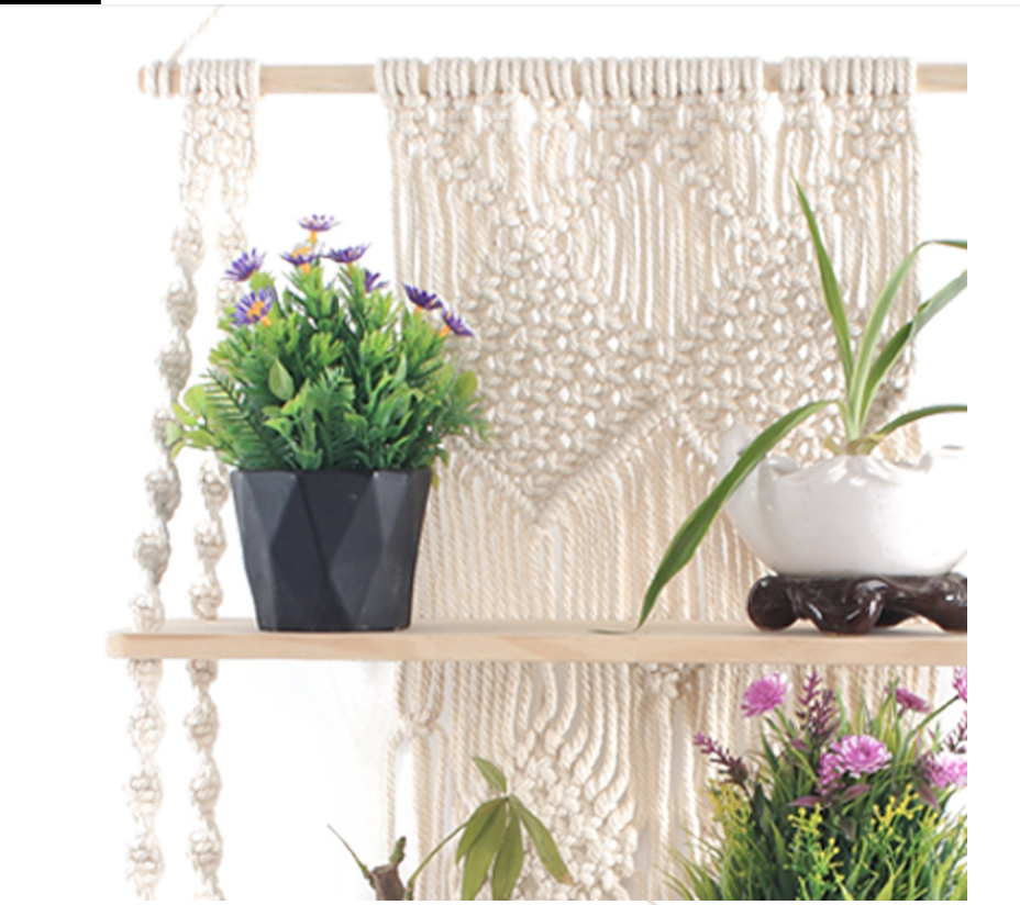 Nordic style tassel tapestry