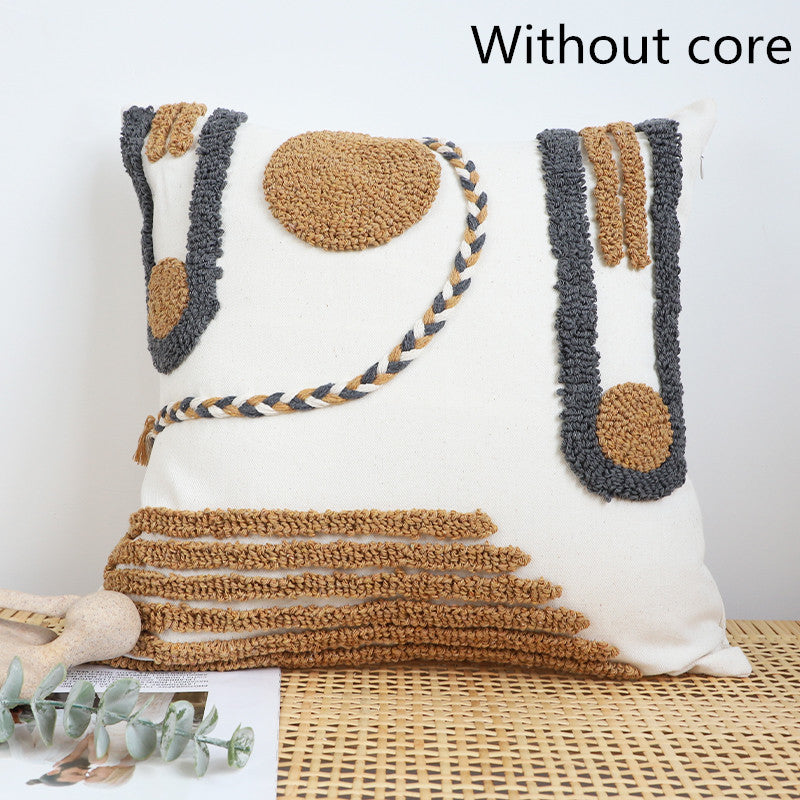 Bohemian Pillowcase Indian Style Pillow Sofa Tufted Cushion