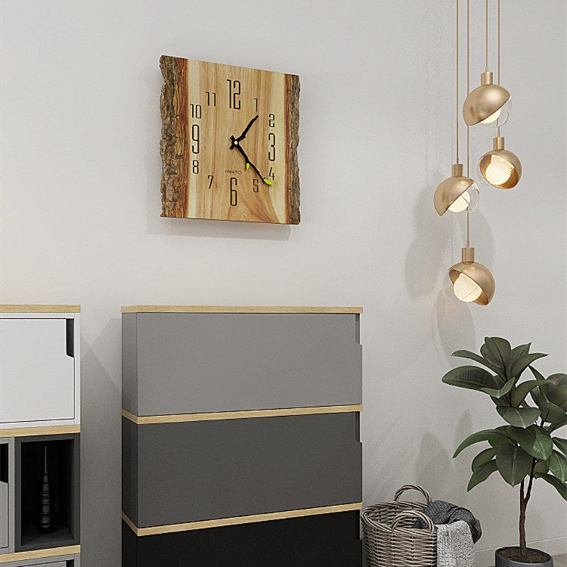 Nordic Simple and Creative Tree Pattern Wall Clock