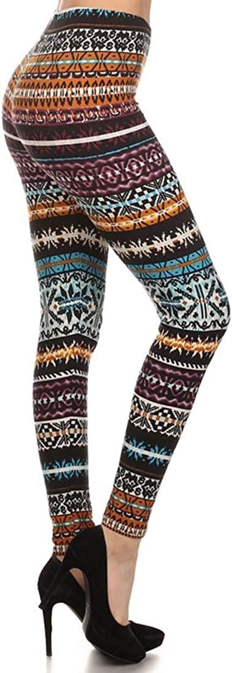 Womens High Waist Christmas Holiday Winter Leggings