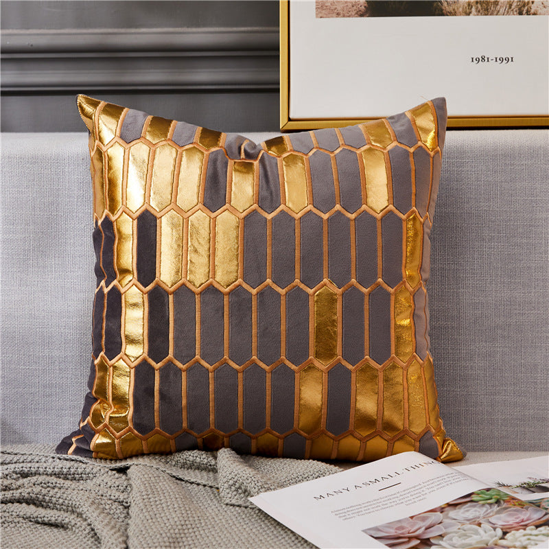 Bedside cushion cover Nordic ins bronze pillow cover