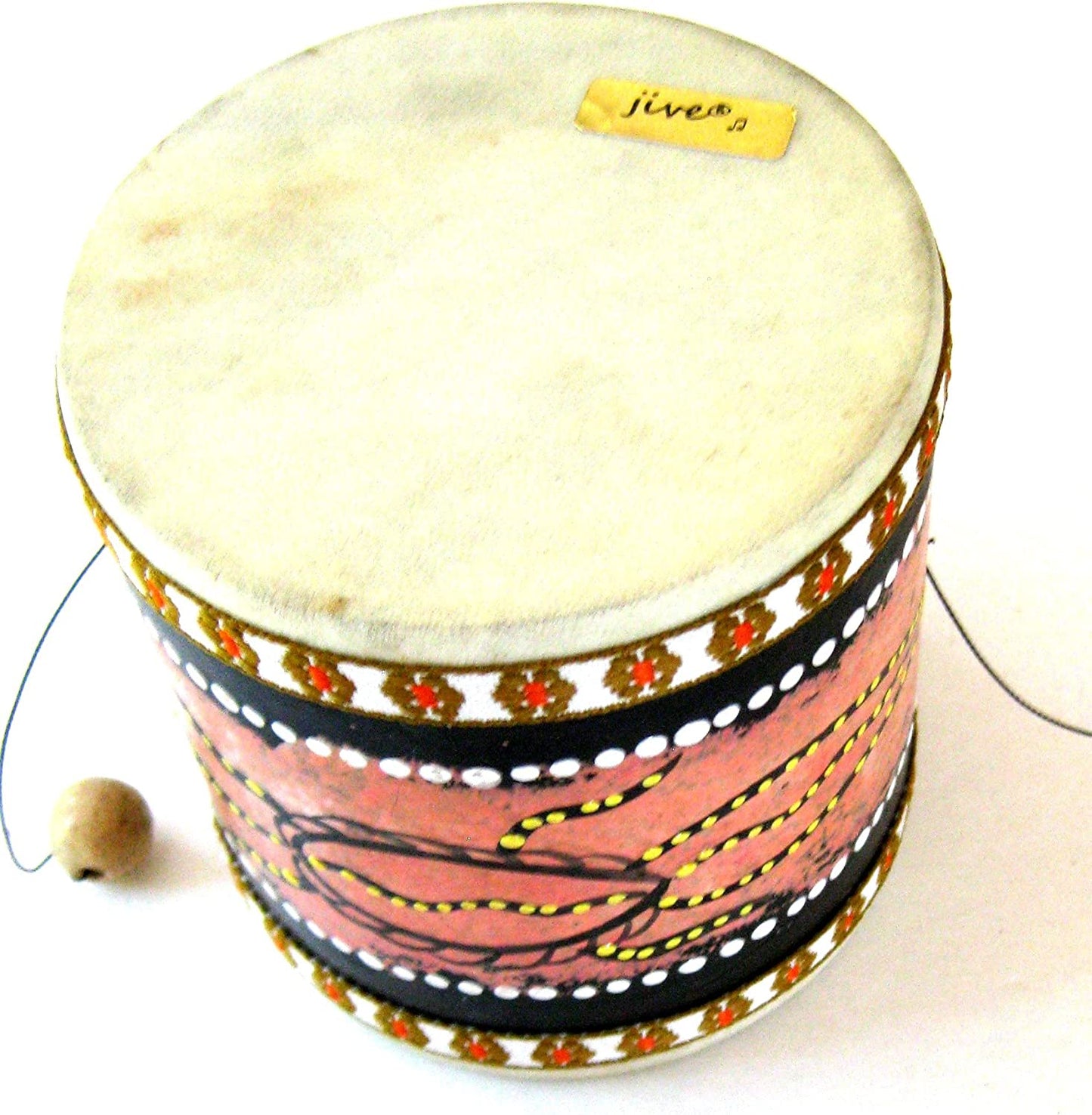 Djembe Drum Wood Hand Drum Hand Painted Damaru Mini Drum - ® BRAND - Professional Sound