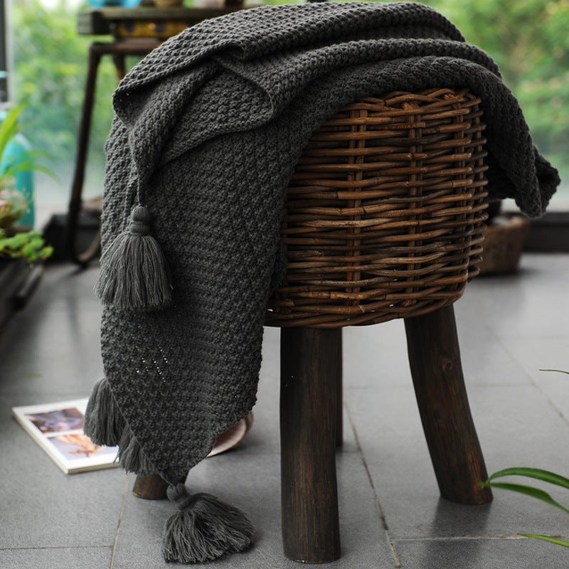 Nap Woolen Office Shawl Nordic Sofa Blanket
