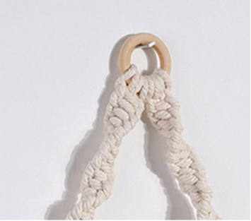 YuPinDiZu Macrame Wall Hanging Shelf Boho Style With Wood Shelf Handmade Macrame Shelf For Hanging Plants And Decor Boho Wall Decor With Beautiful Macrame Rope And Shelf