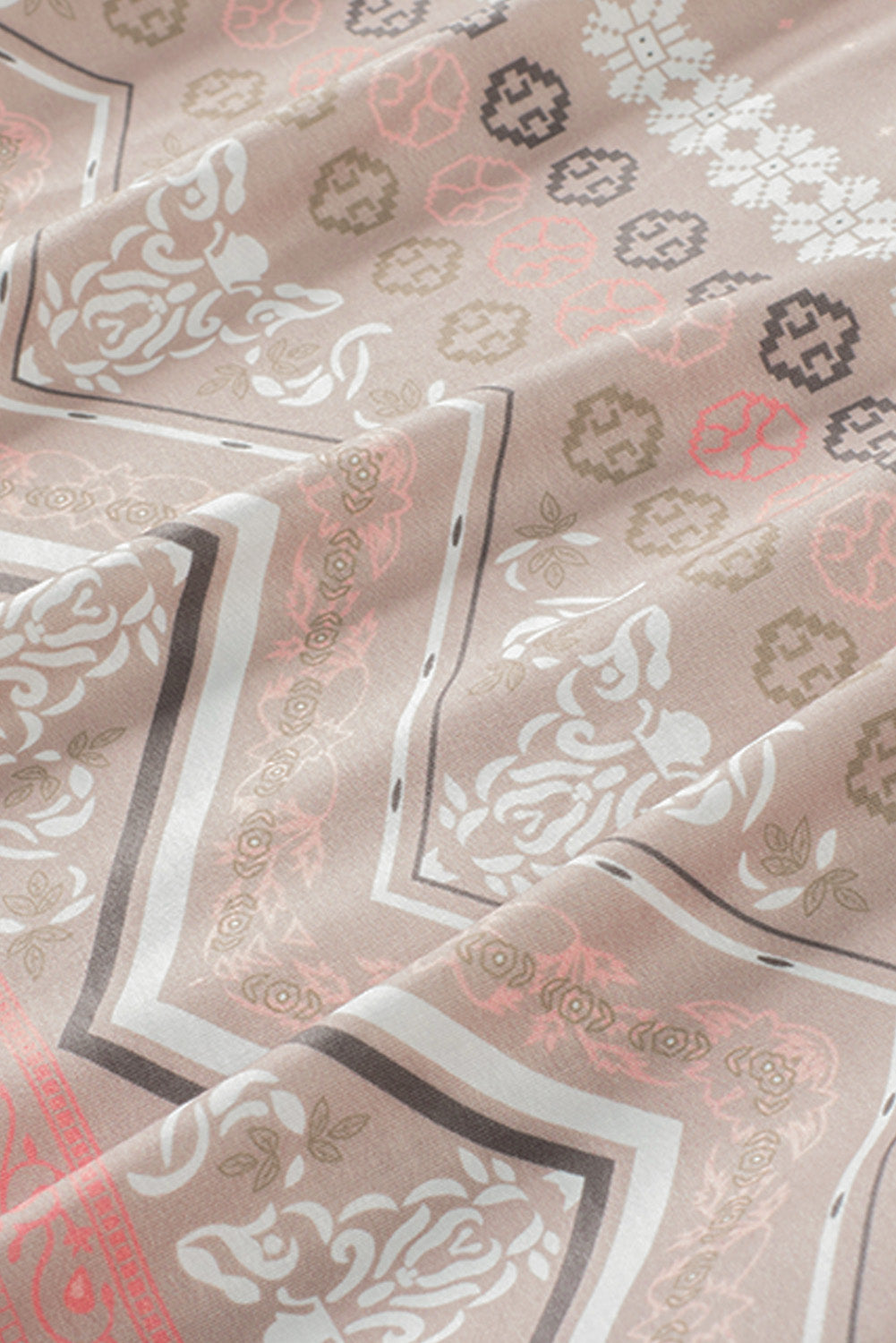 Khaki Khaki Leopard Geometric Color Block Plus Size Mini Dress