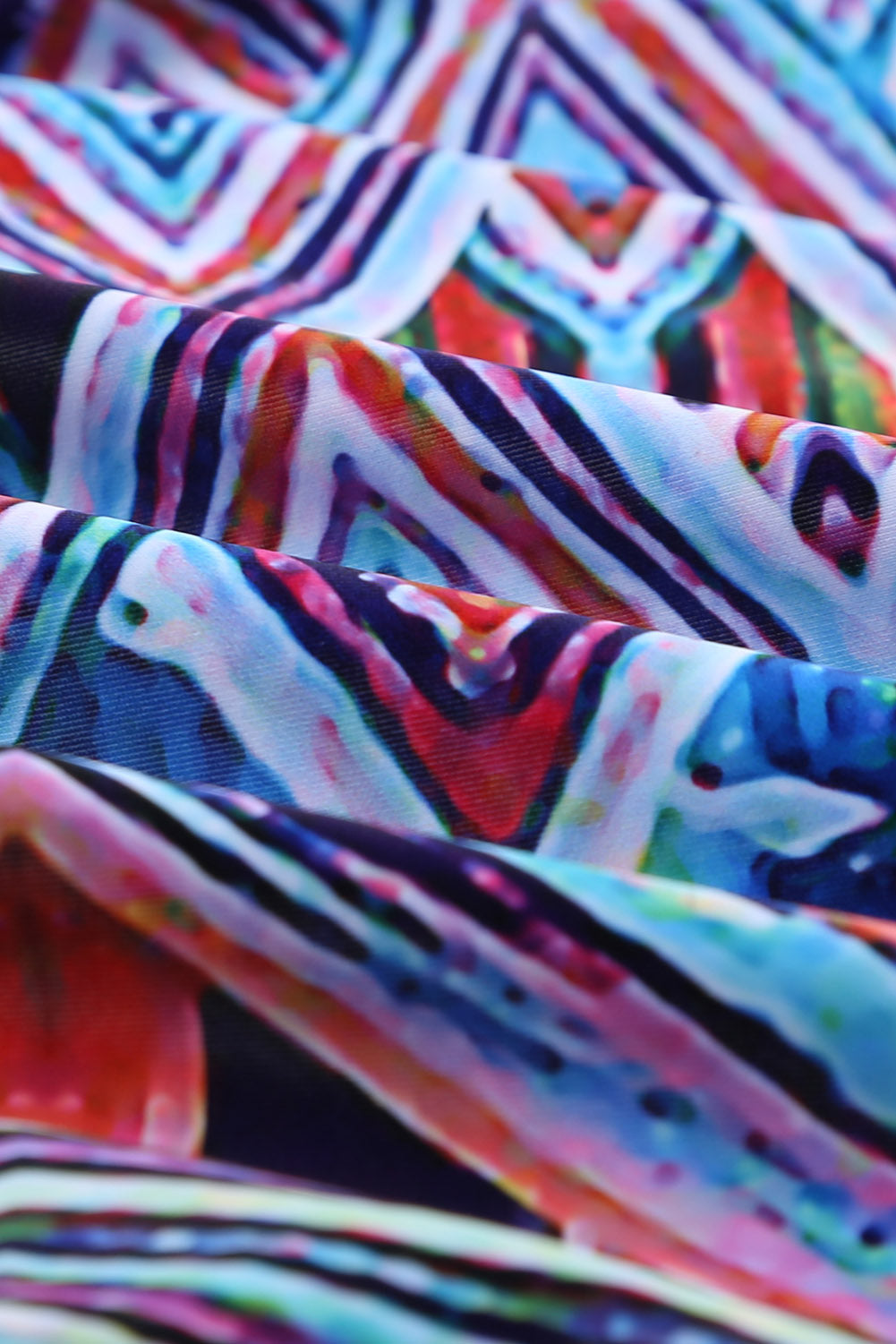 Floral Print Criss Cross U-neck One-piece Swimsuit