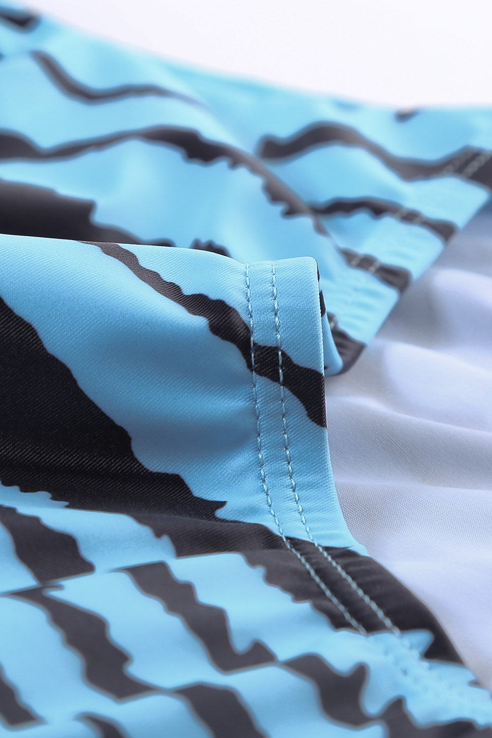 Floral Print Criss Cross U-neck One-piece Swimsuit