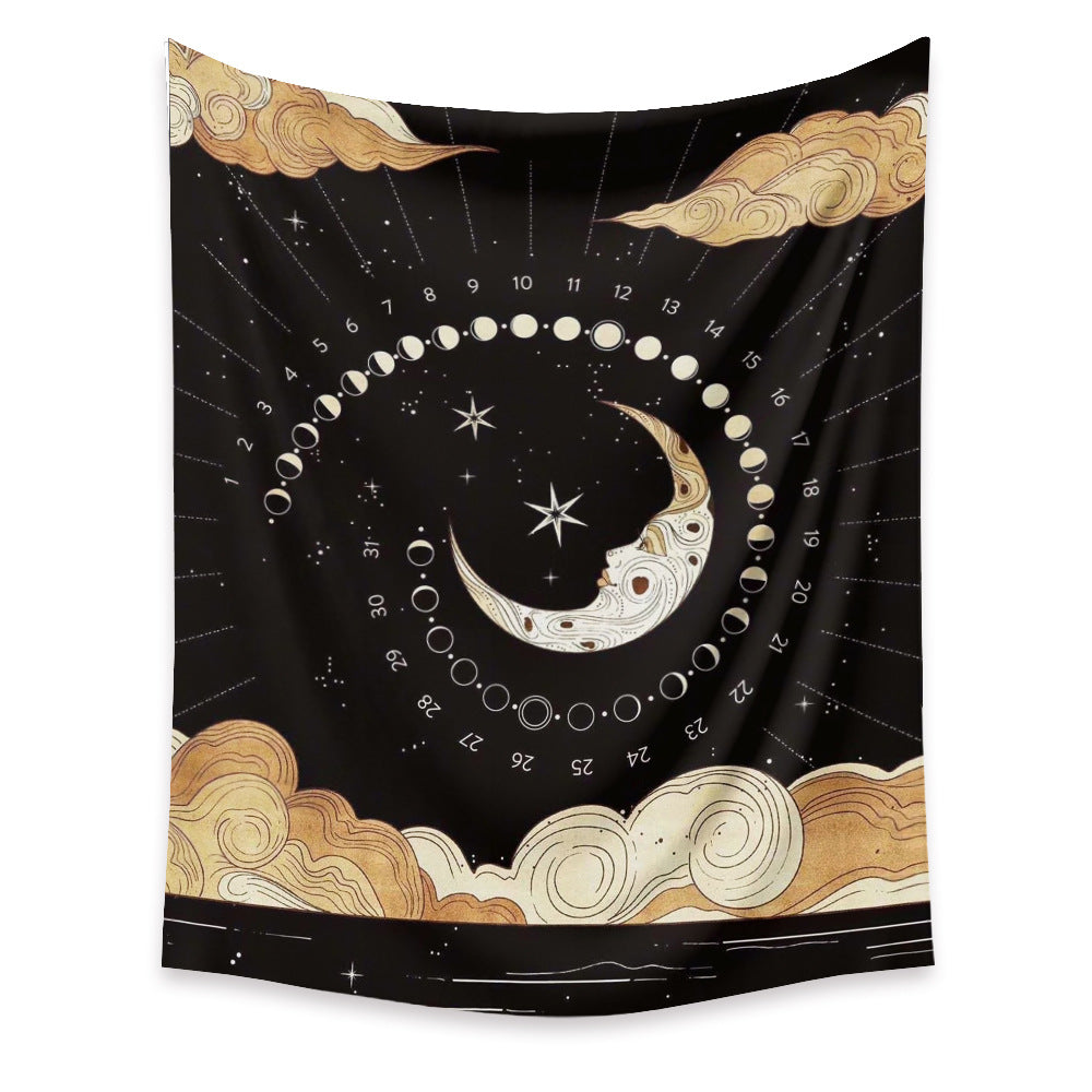 Moon Tapestry Home Decor Background Cloth Wall Hanging Tapestry