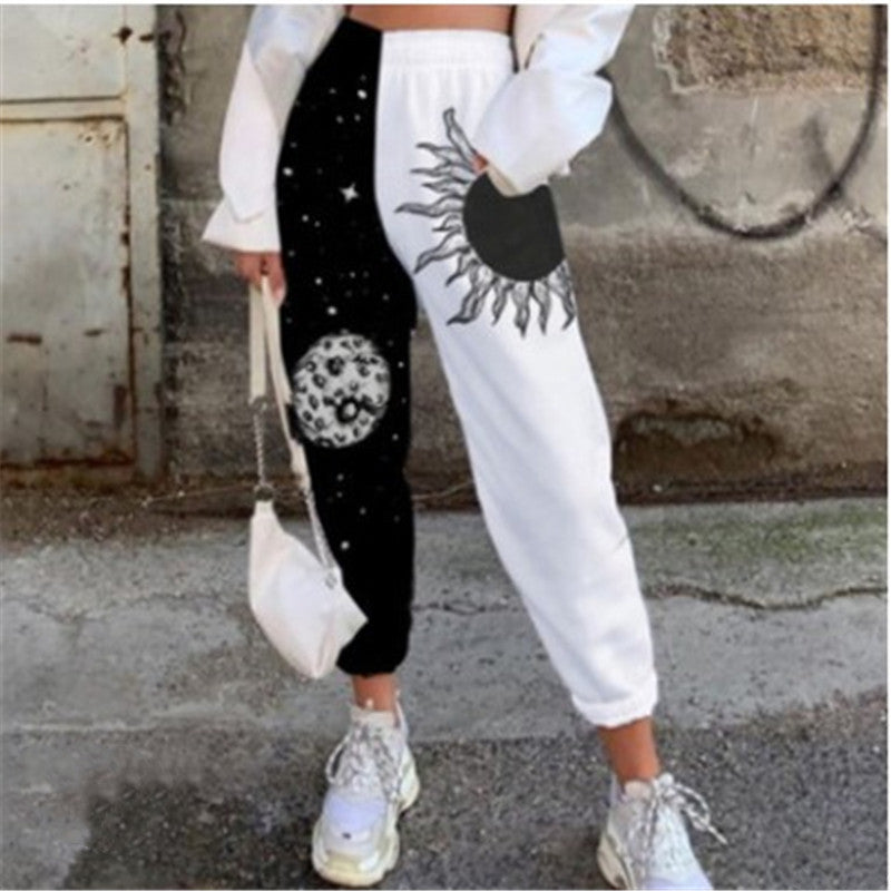 Explosive Hot Sale Loose Printed Harem Pants Casual Pants