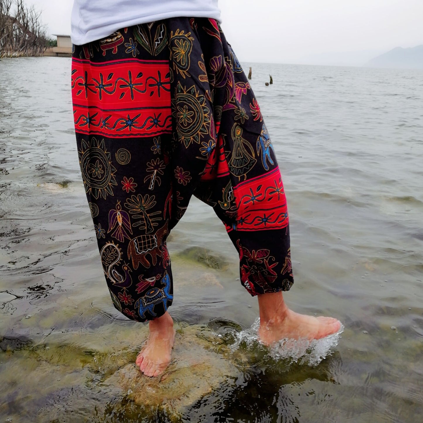 Thailand Loose Crotch Pants Hanging Pants