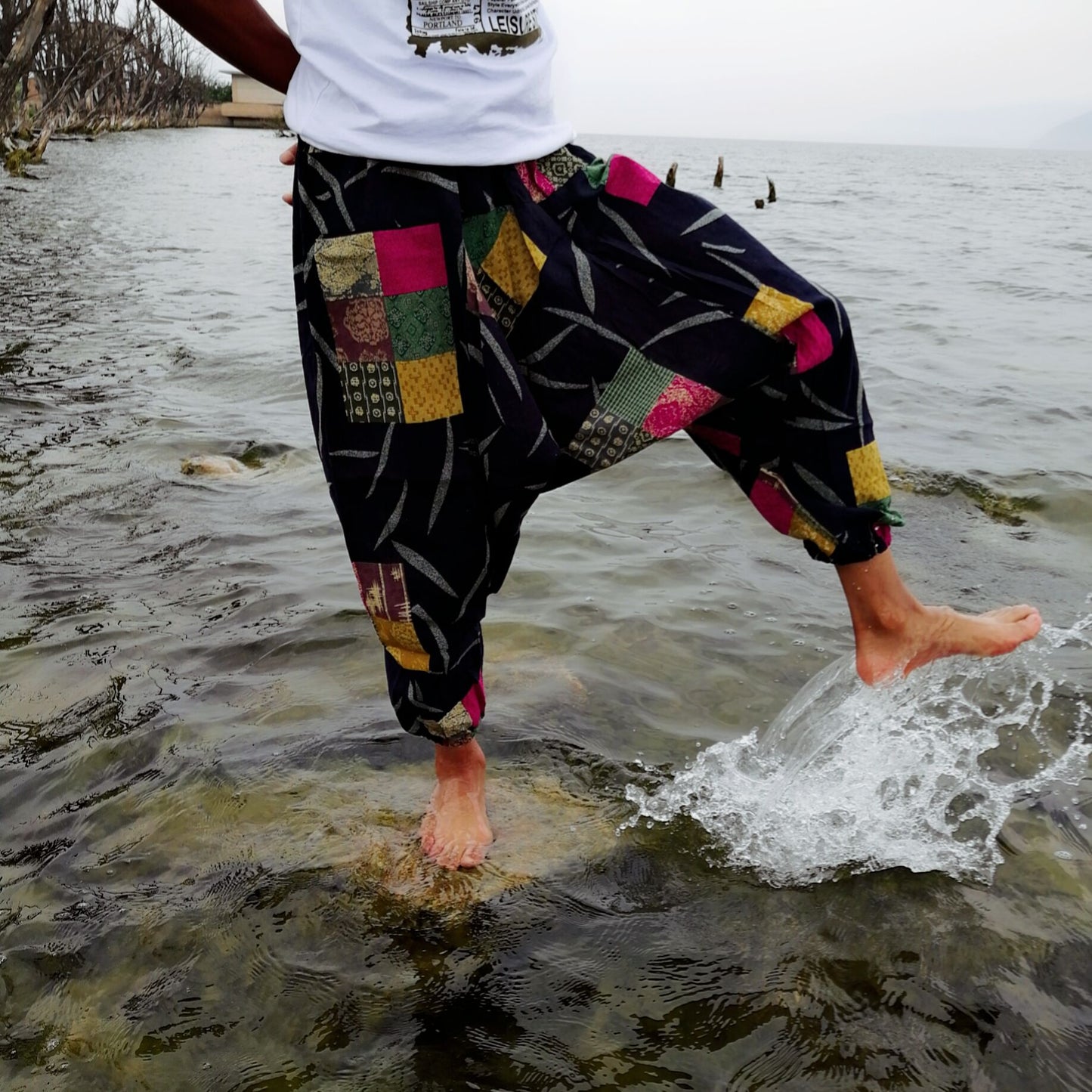 Thailand Loose Crotch Pants Hanging Pants