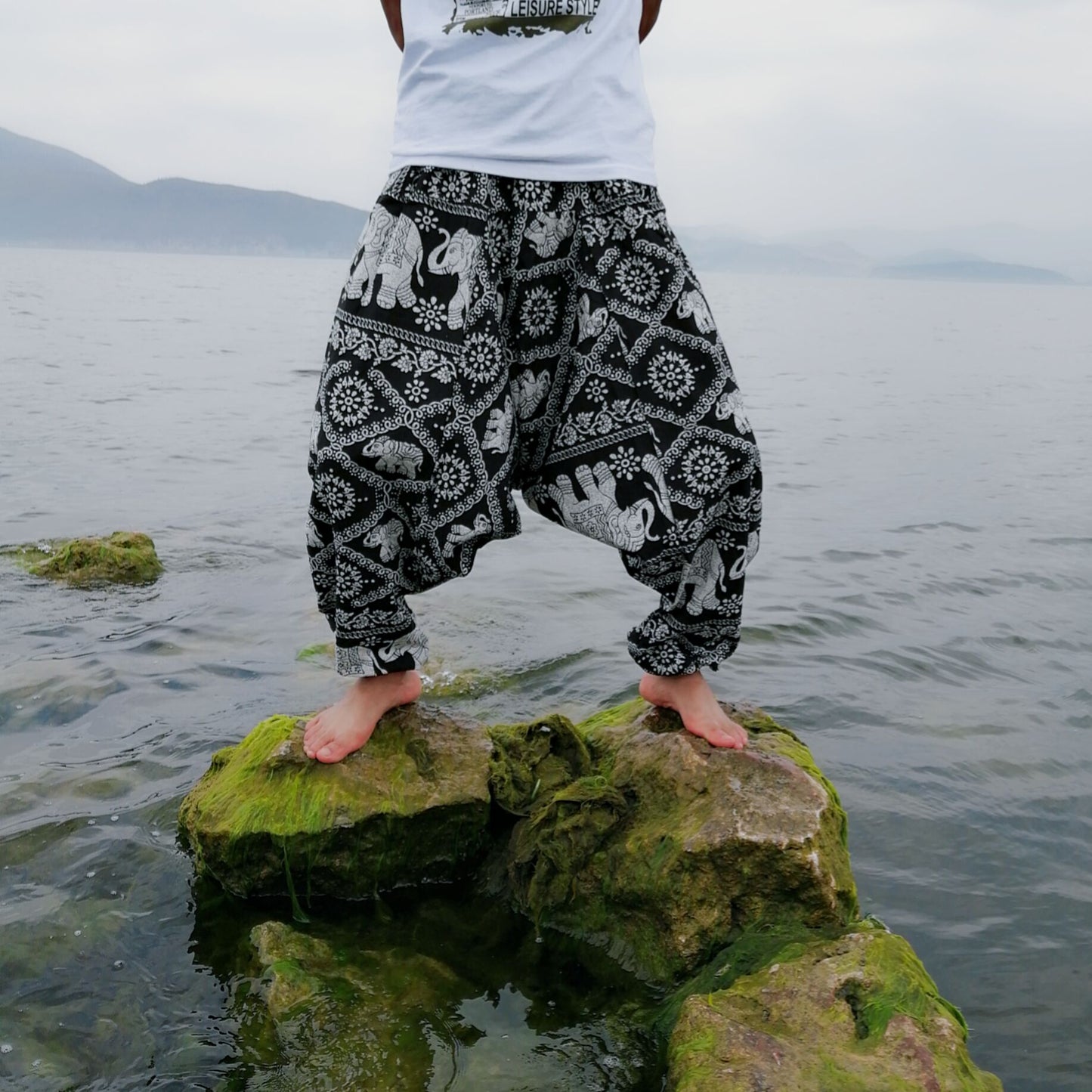 Thailand Loose Crotch Pants Hanging Pants