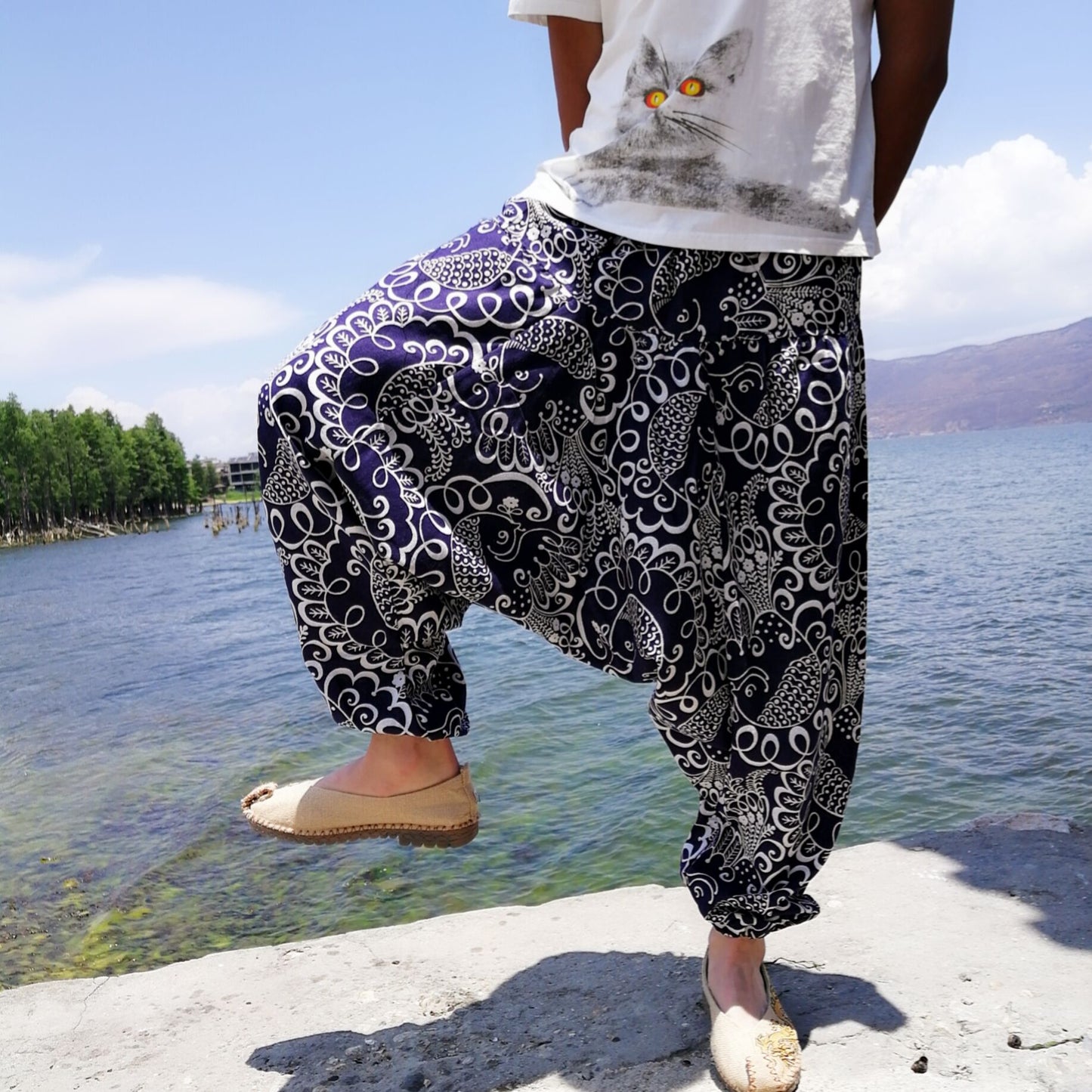 Thailand Loose Crotch Pants Hanging Pants