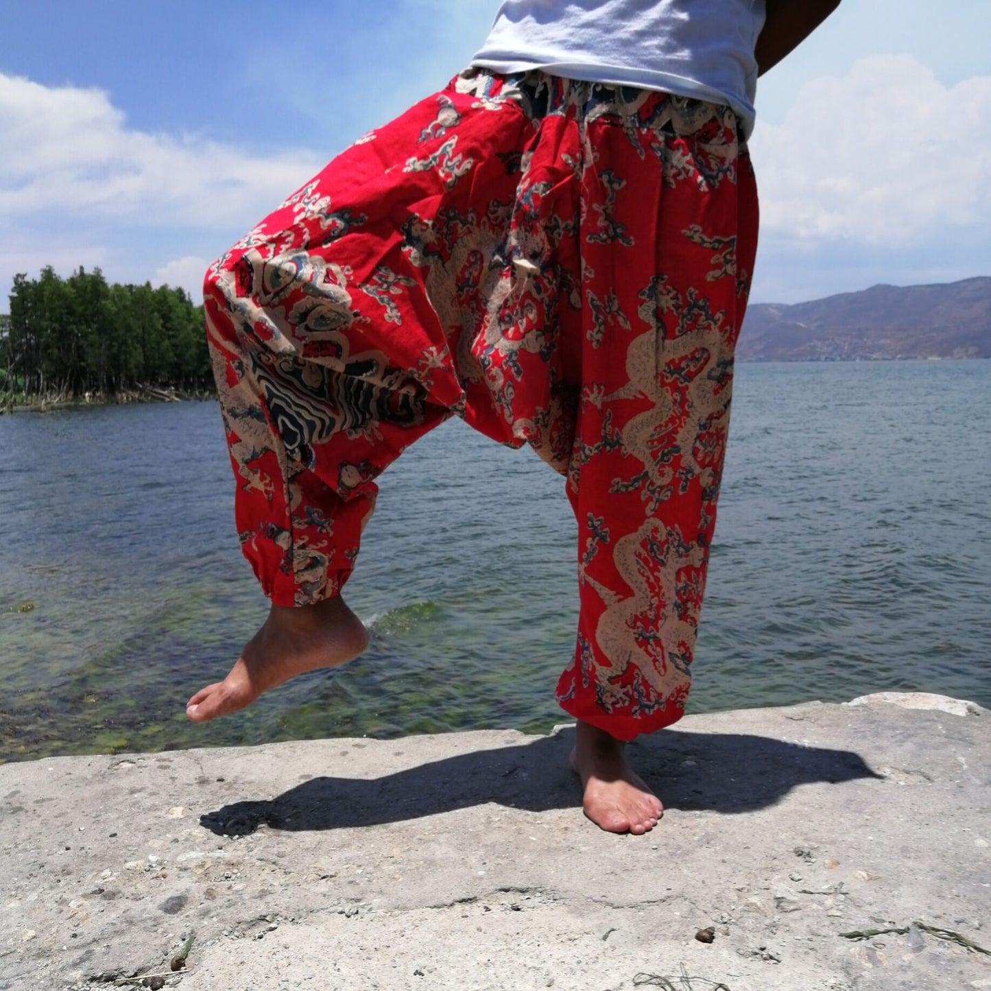 Thailand Loose Crotch Pants Hanging Pants