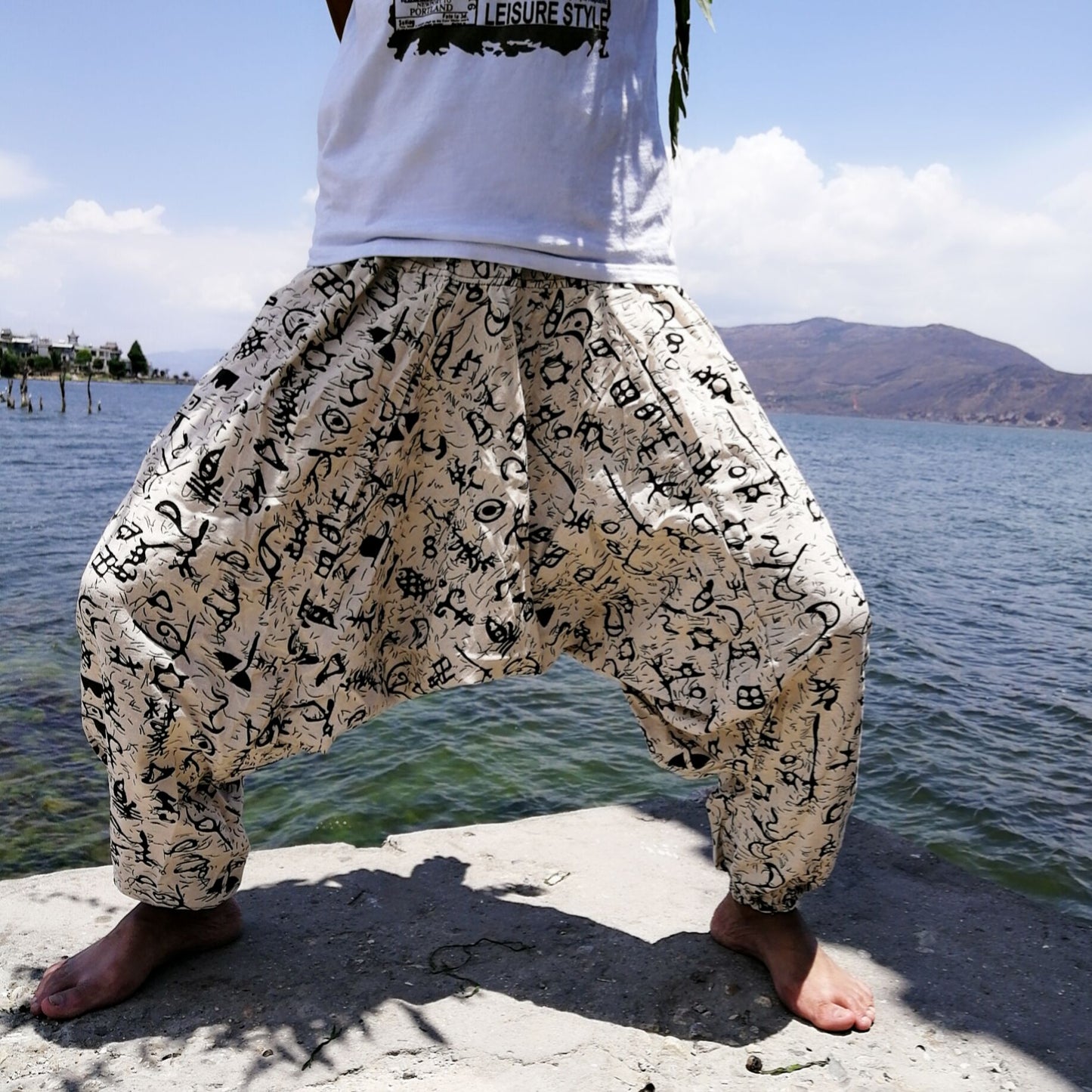Thailand Loose Crotch Pants Hanging Pants