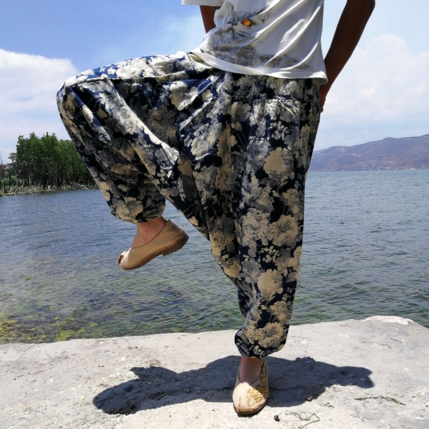 Thailand Loose Crotch Pants Hanging Pants