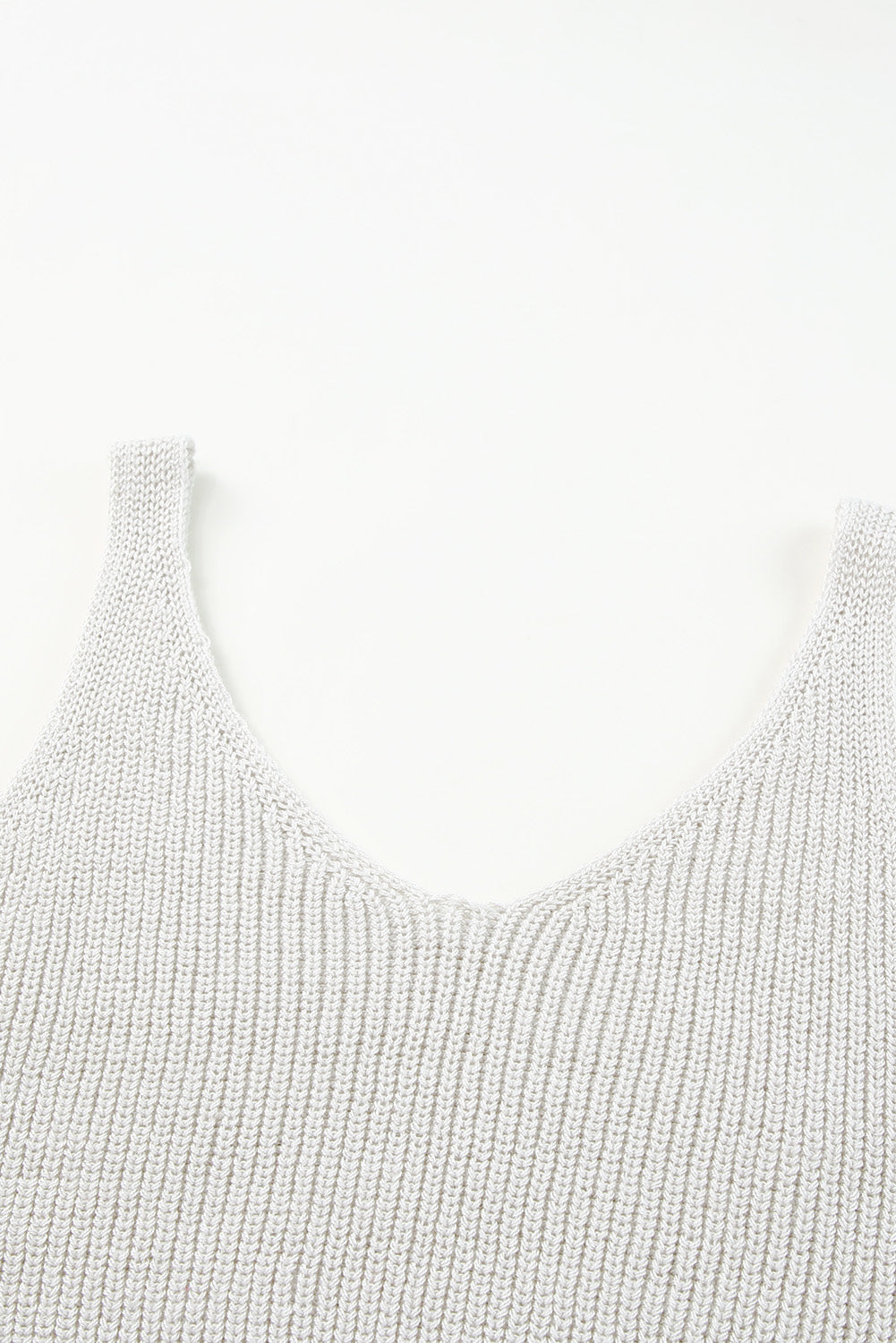 Cropped Woolen Knit Vest