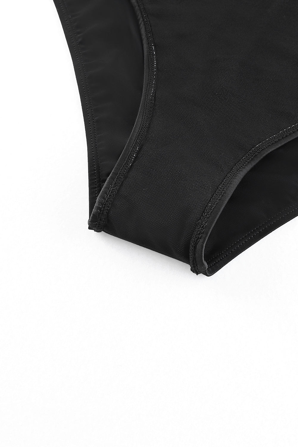 Ethnic Geometry Accent One Piece Swimsuit