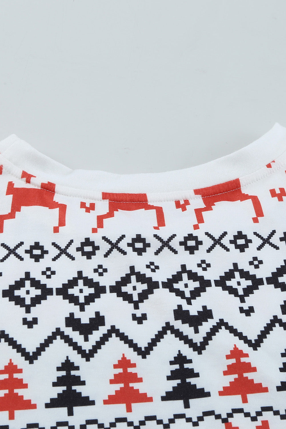 Multicolor Multicolor Christmas Graphic Print Long Sleeve Top