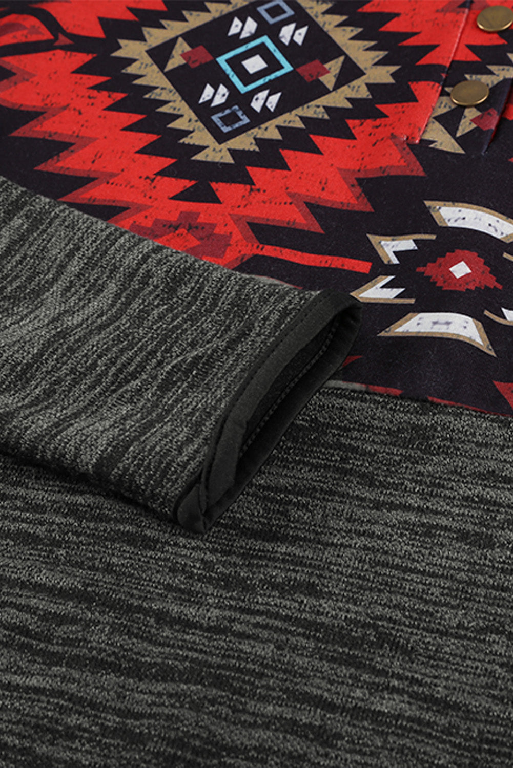 Tribal Geometric Print Hoodies with Pocket